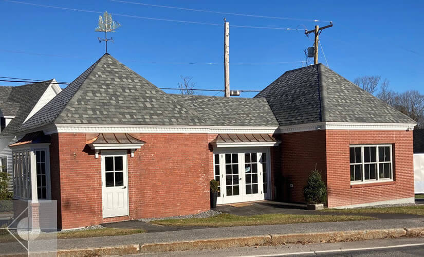 Damariscotta Information Center, designed to blend with the local waterfront district.