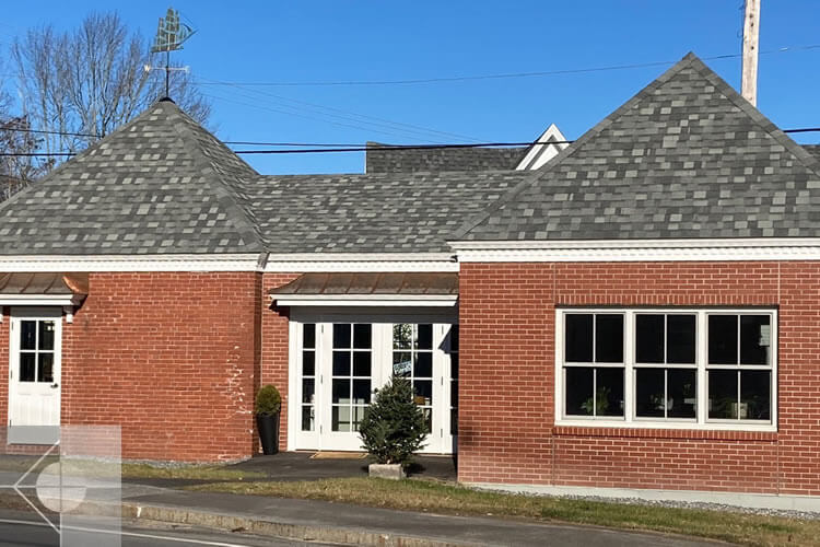 Entrance to the Damariscotta Information Center.