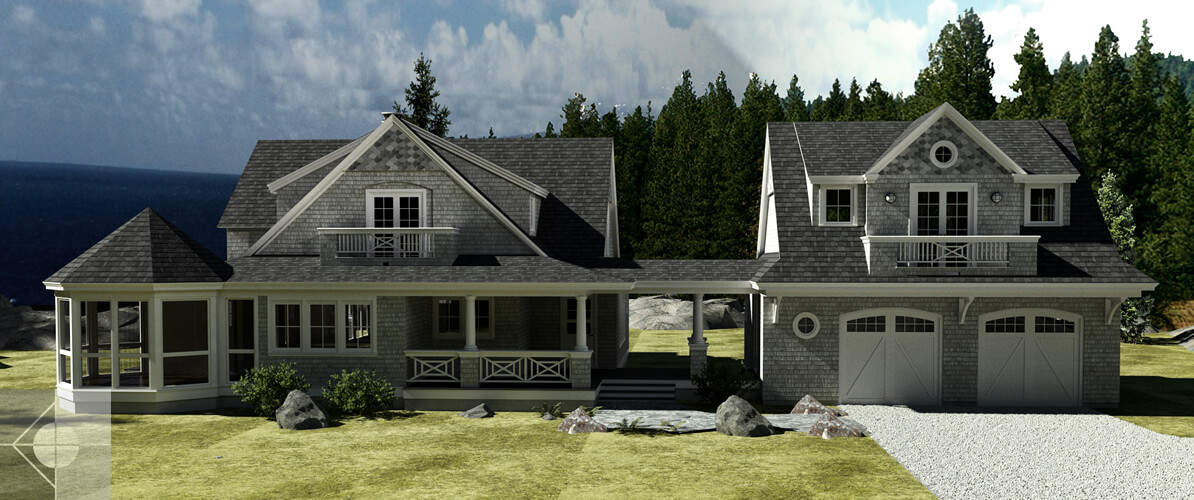 Residence & Carriage House, Boothbay Harbor, ME by Michelle B. Phelps, Assoc. AIA.
