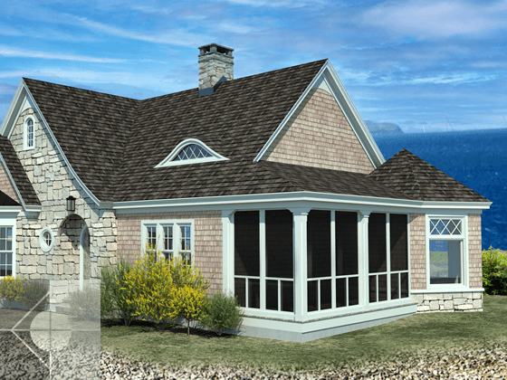 Portfolio image of a residential architectural design in Pemaquid, Maine by Phelps Architects.