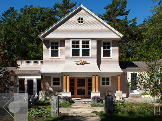 Portfolio image of a residential architectural design in South Bristol, Maine by Phelps Architects