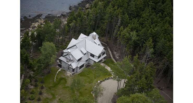 5,000 square foot residence, The Waves, in South Bristol, Maine residence by Michelle B. Phelps, Assoc. AIA.