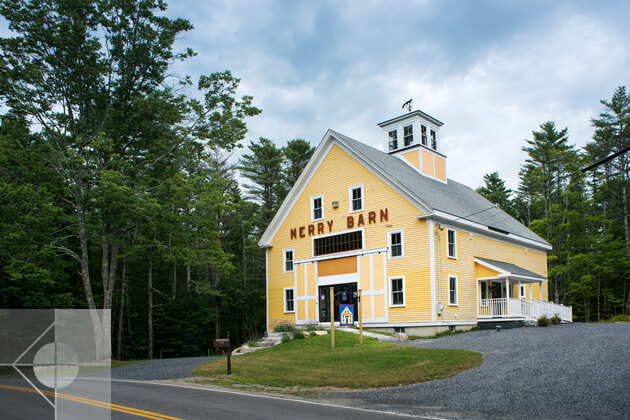 Image of Merry Barn, for which Phelps Architects received the 2019 Honor Award from Maine Preservation.