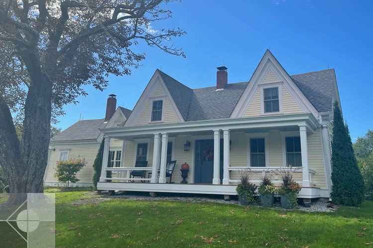 Residental renovation in Bristol, Maine by Phelps Architects.