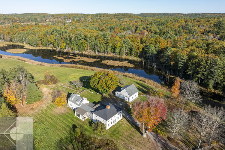 Historic Newcastle, Maine farmhouse restored by Phelps Architects.