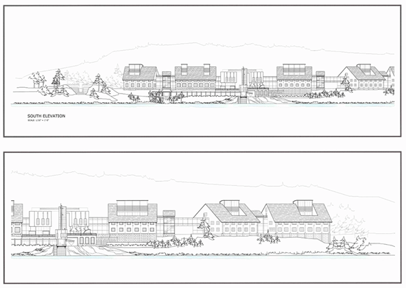 Marine lab site plan by Phelps Architects.