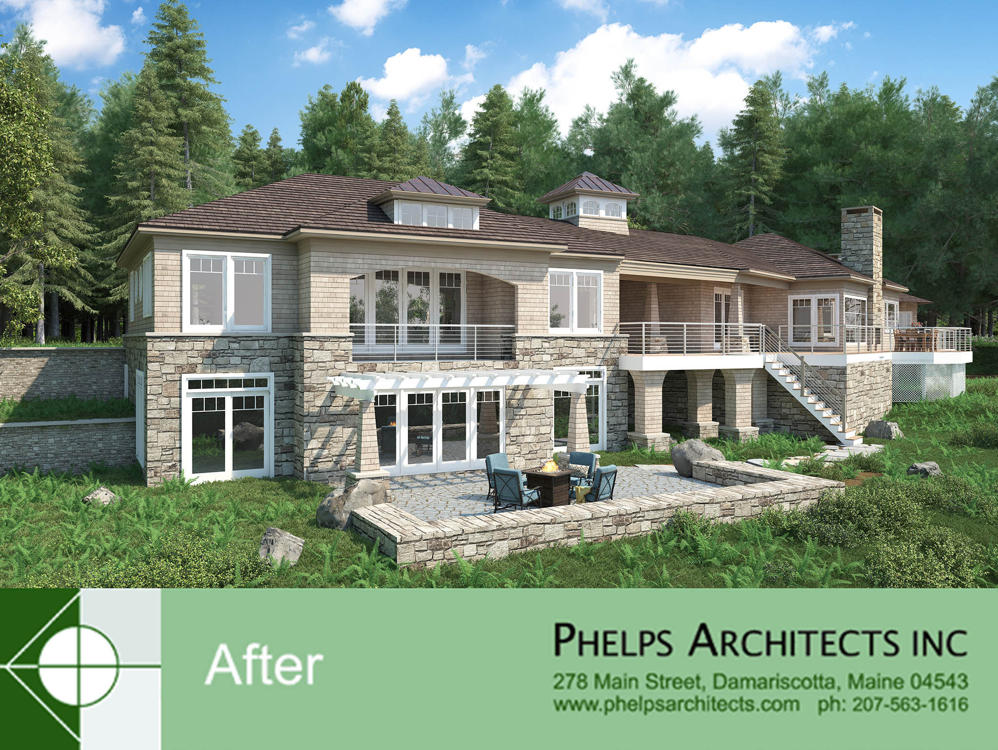 Blue Hill, Maine home renovation by Phelps Architects.