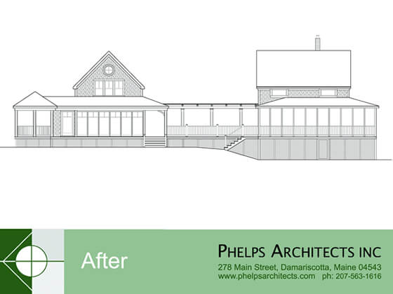 Boothbay home renovation by Phelps Architects.