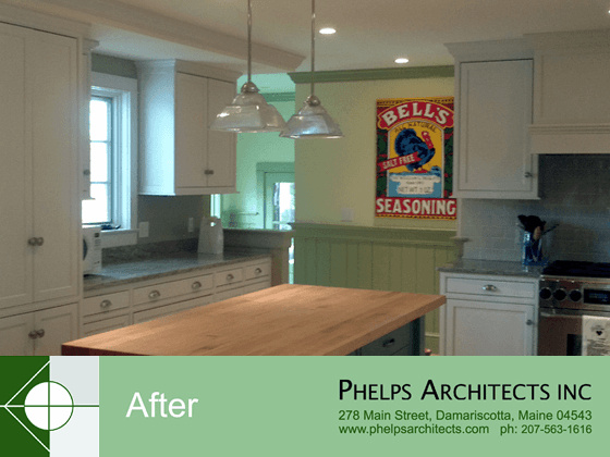 Portfolio image of a residential architectural design in Camden, Maine by Phelps Architects