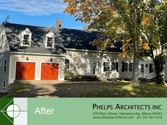 Damariscotta home renovation by Phelps Architects.