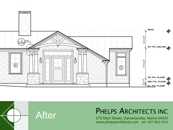 Lake camp rennovated into a year round cottage by Phelps Architects.