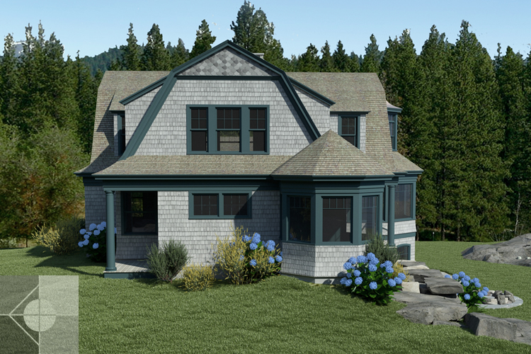 Brooksville, Maine home designed by Phelps Architects.