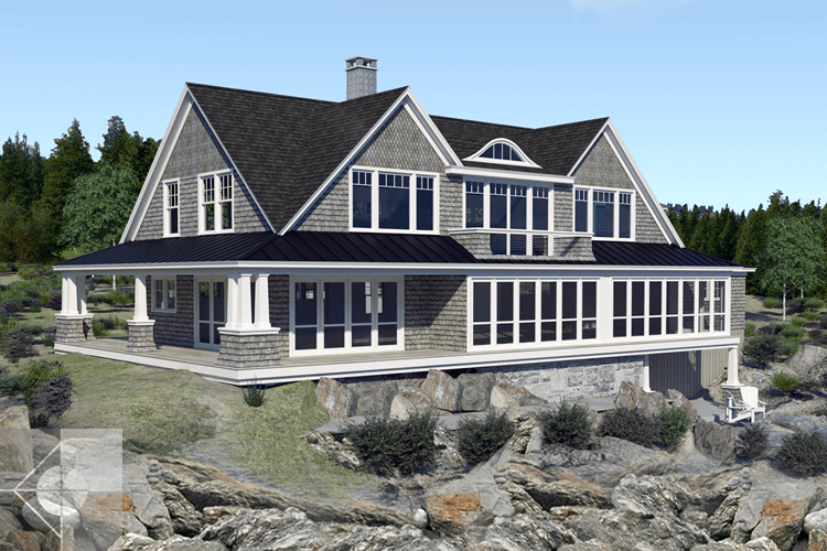 New Harbor, Maine home designed by Phelps Architects.
