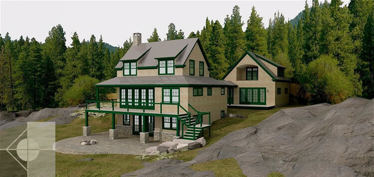 New construction in Damariscotta, ME by Michelle B. Phelps, Assoc. AIA.