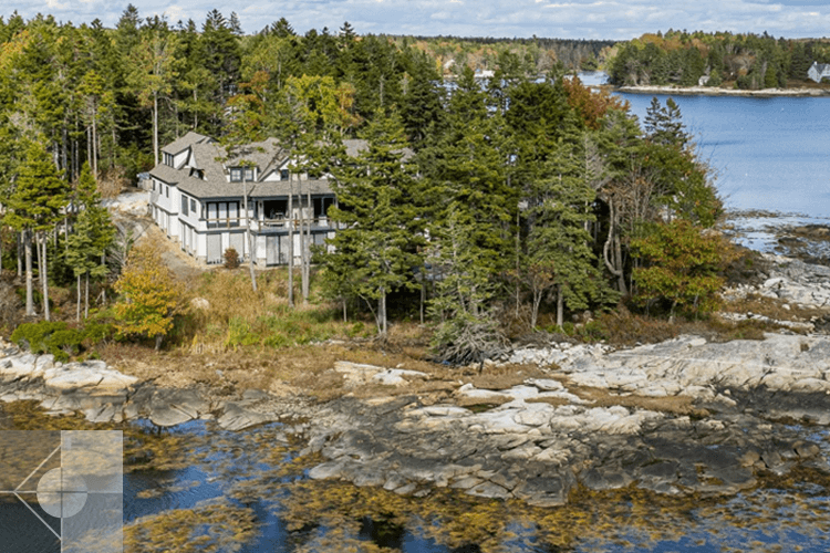 View of the home from the ocean.